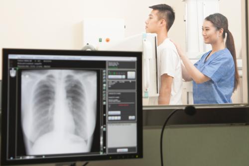 Chest x-ray procedure