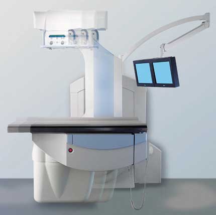 Photo of radiography x-ray equipment